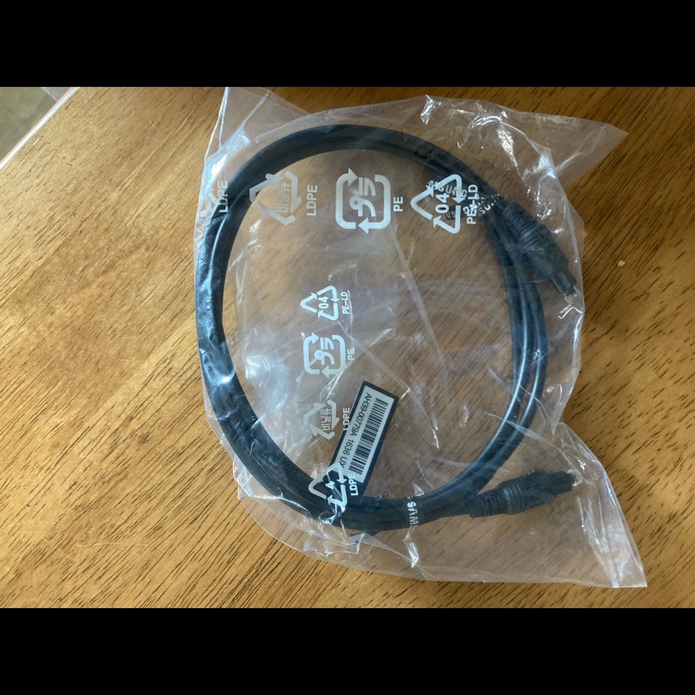 6-12 ft coax speaker cable. Not cable tv cable